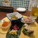 燦醸小町 - おばんざいセット1080円(2017年10月)