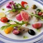 トラットリアビコローレヨコハマ - 青魚と野菜のマリネ　リンフォルツォ風