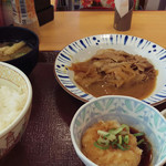 すき家 - 料理写真:おろしポン酢豚皿定食～☆