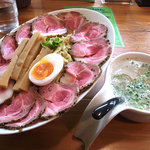 俺のラーメン あっぱれ屋 - スーパーつけ麺（中）チャーシュー増し