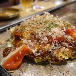 Ajinoya Hon Ten - ☆トマト＆チーズお好み焼き（●＾o＾●）☆