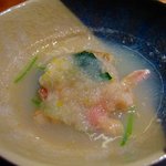 虎白 - 蛤と牡蠣を聖護院蕪のすり流しで