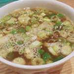 中華蕎麦 時雨 - スープ割（秋刀魚・ホタテ・いりこのお出汁）