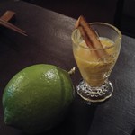 インディ庵 - 自家製カボチャのスープはサービスで箸休め♪