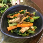 ジャム cafe 可鈴 - 小松菜と木の子の和えもの