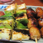 焼き鳥　柳屋 - ネギとつくね