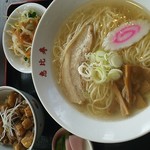 恵比寿 - 塩ラーメンの角煮丼set