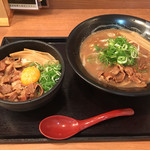 麺よし - 徳島ラーメンと徳島丼セット 930円