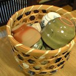 手打ちそば かけはし - お猪口を選べます