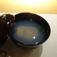 銀座 鮨正 - 蛤のお吸い物