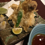 魚がし料理嘉鮮 - そんな時期ですマツタケの天ぷら