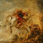 キメラを退治する英雄ベレロフォン