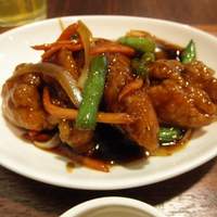 南青山エッセンス - あべ鶏の香り揚げ 黒酢炒め
