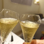 Mas de Lavande - 2017.10 シャンパン(1800円×2)で乾杯