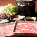 Kurobuta Pork with Mentsuyu shabu shabu (per person)