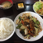 蜀味三国 - 回鍋肉定食「600円」
