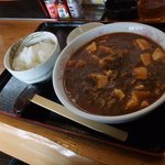 Ramen Kawatou - マーボー豆腐らーめん７００円とライスハーフ１００円