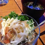 酒家DAICOOK - ランチセットのサラダとスープ