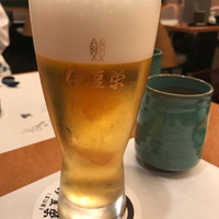 鰻割烹 伊豆栄 本店 - 生ビール