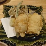 蕎房 猪口屋 - 鱧の天婦羅とか諸々