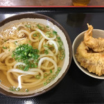 根っこ - かけうどん190円 ゲソ天100円