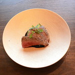 味勧屋 - 和牛　賀茂茄子添え