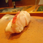 鮨処やまと - 炙り金目鯛　炙る事によって香ばしさと脂の旨味がたまらない！！