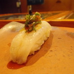 鮨処やまと - ナゴヤフグ　ポン酢であっさり。引き締まった身はプリプリ