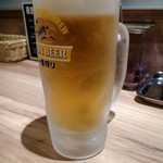 東京トンテキ - 生ビール（中）