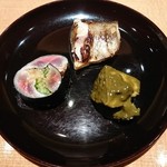 鮨小山 - 秋刀魚、かます、鮑