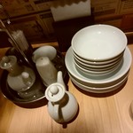 大連餃子基地 ダリアン - 【2017.10.13(金)】テーブルにある調味料