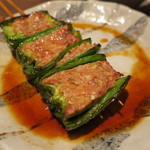 鳥茂 - ピーマンの肉詰め