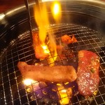 和牛焼肉なかやま - ファイヤ～(笑)