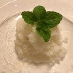 鰻はし本 - なしのシャーベット