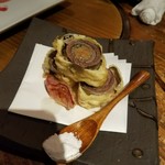 味とく家 - 秋刀魚の梅わさび揚げ