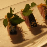 カセント - 鯖のマリネとアーモンド