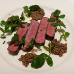 Il Giglio - 熊本産極上馬ロース肉のロースト 静岡産マッシュルームのノルチャ風ラグーソースで