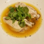 味とく家 - 仙鳳趾産の生牡蠣マンゴーのソースで