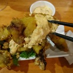 ビストロ シン 2 - 【2017年10月】牡蠣と舞茸のフリット：950円