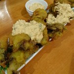 ビストロ シン 2 - 【2017年10月】牡蠣と舞茸のフリット：950円