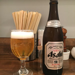 創作麺工房 鳴龍 - 「瓶ビール」500円