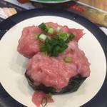 魚屋さんの新鮮回転寿司 - 171004水　神奈川　魚屋さんの回転寿司横須賀中央店　本マグロすきみ