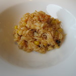 ファームレストラン クオーレ - [ランチ]白糠の毛ガニと焼きとうもろこしのリゾット