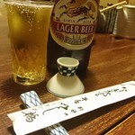 いし橋 - ビールなのだ♡ラガーやねえ〜大阪だとアサヒ多いねんけど東京はKIRINなんやろか？
