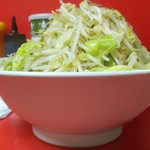 ラーメン二郎 - 大豚ヤサイ　サイドビュー