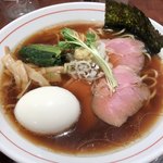 生姜醤油専門 我武者羅 - 生姜醤油味玉ラーメン