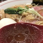 生姜醤油専門 我武者羅 - 生姜醤油味玉ラーメン