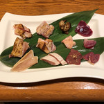 日吉町 酉雅 - 博多地鶏の刺身の盛り合わせ　どの品も絶品です！