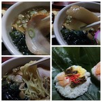 Hichisougoten - ラーメンと朴葉寿司の具