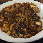 中国四川料理 天府仙臺 - 2017年10月。Bランチの四川麻婆飯の大盛。